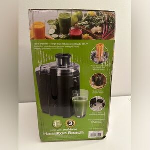 Hamilton Beach HealthSmart Compact Juice Extractor New in Box